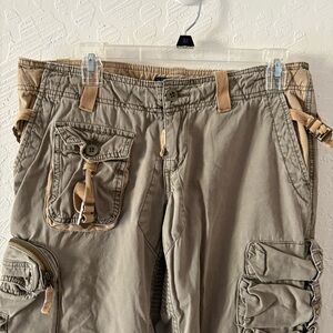 Polo Ralph Lauren 90s Military Multi-Pocket Cargo Pants Women’s‎ Sz 10 Khaki
